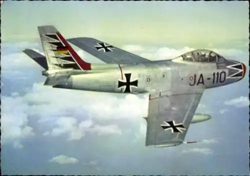 Ak Deutsche Bundeswehr, Jagdeinsitzer Canadair F 86 Sabre, JA-110