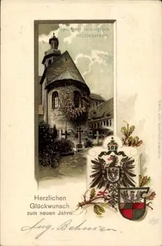Wappen Litho Hildesheim in Niedersachsen, 1000-jähriger Rosenstock