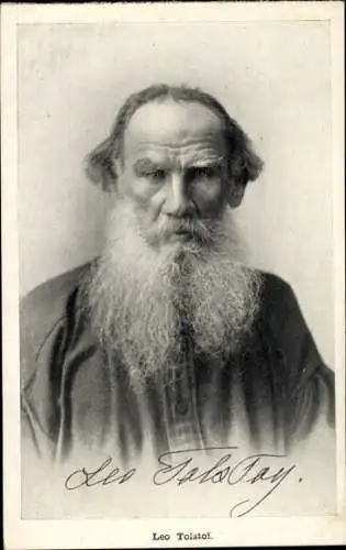 Ak Russischer Schriftsteller Lew Nikolajewitsch Tolstoi, Porträt