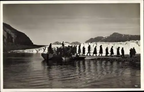Ak Spitsbergen Spitzbergen Norwegen, Temple Bay, Tempelbucht, Landungsplatz