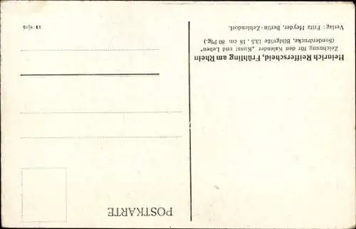 Künstler Ak Reifferscheid, Heinrich, Frühling am Rhein