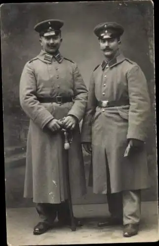 Foto Ak Potsdam in Brandenburg, Deutsche Soldaten in Uniformen, Mantel, Portrait