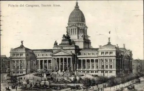 Ak Buenos Aires Argentinien, Palacio del Congreso