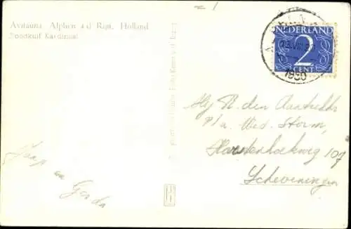 Ak Vogel, Rotschopftangare, Tierpark