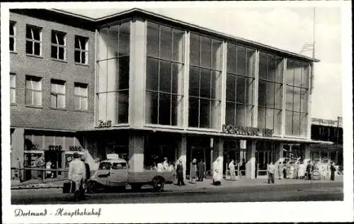 Ak Dortmund im Ruhrgebiet, Hauptbahnhof, LKW