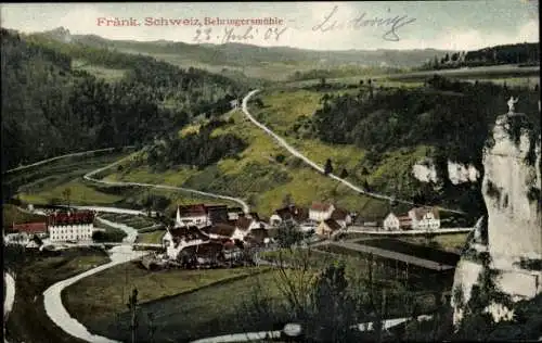 Ak Behringersmühle Gößweinstein in Oberfranken, Panorama