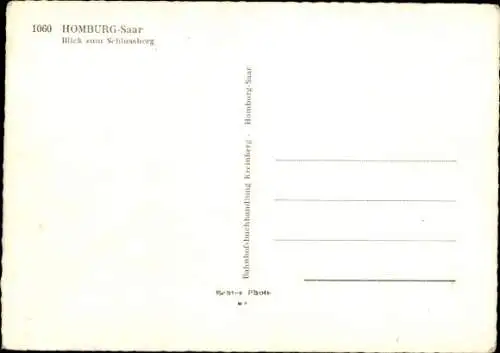 Ak Homburg in der Pfalz Saarland, Schlossberg, Panorama