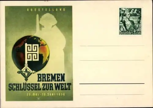 Ak Bremen, Ausstellung Schlüssel zur Welt 1938