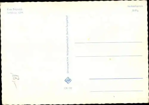 Ak Schauspielerin Kim Novak, Portrait