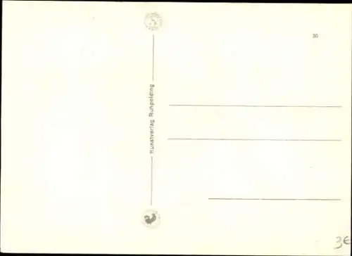 Künstler Ak Hahn, Tanzendes Paar in Trachten