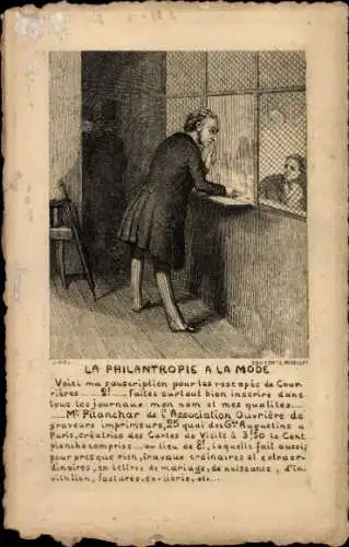 Künstler Ak Piel, J., Philanthropy a la Mode