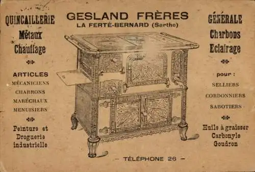 Ak La Ferté Bernard Sarthe, Gesland Frères