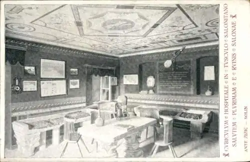 Ak Solin Salona Kroatien, Innenansicht, Raum
