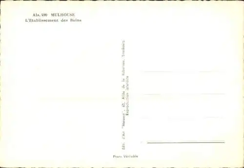 Ak Mulhouse Mülhausen Elsass Haut Rhin, Bad