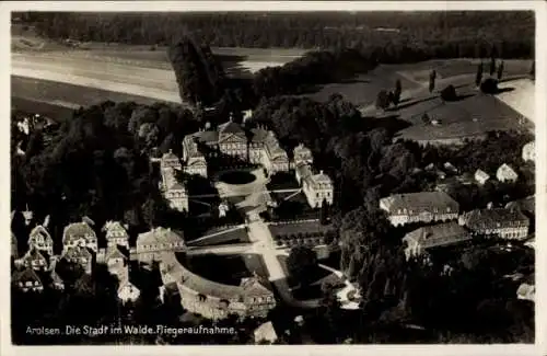 Ak Bad Arolsen in Hessen, Fliegeraufnahme