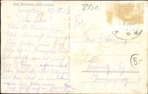 Ak Bad Schachen Lindau am Bodensee Schwaben, Panorama