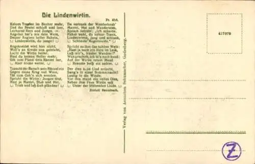 Ak Bad Godesberg Bonn am Rhein, Godesburg, Aennchen-Heim, Linden, Porträt Aennchen, 17 Jahre alt