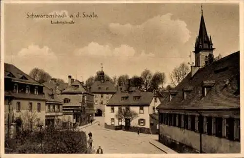 Ak Schwarzenbach an der Saale Oberfranken, Ludwigstraße