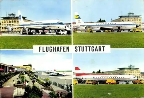 Ak Stuttgart, Flughafen, Pan American, Lufthansa, Australian Airlines
