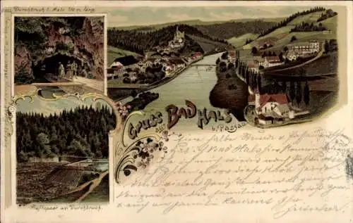 Litho Hals Passau in Niederbayern, Gesamtansicht, Durchbruch