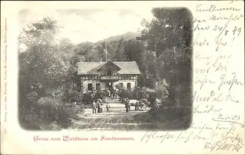 Ak Waldhaus Römhild in Thüringen, Waldhaus am Sandbrunnen
