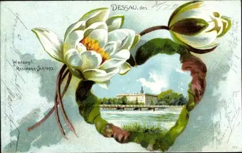 Seerosen Litho Dessau, Herzogliches Residenz-Schloss