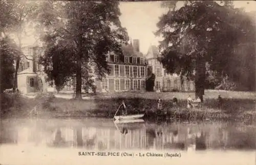 Ak Saint Sulpice Oise, le Chateau, facade