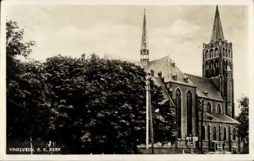 Ak Vinkeveen Utrecht Niederlande, R. K. Kirche