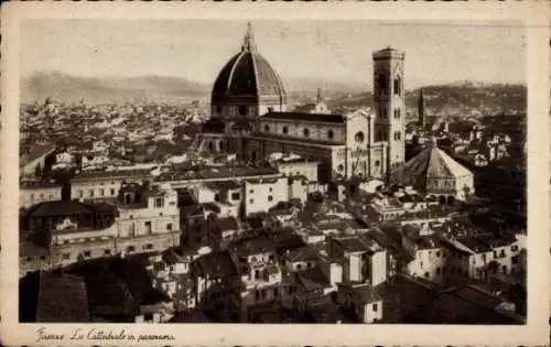 Ak Firenze Florenz Toscana, Stadtpanorama mit Kathedrale