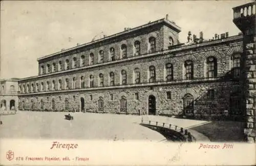 Ak Firenze Toscana, Palazzo Pitti, Palast, Außenansicht