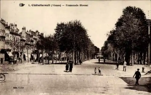 Ak Châtellerault Vienne, Promenade Blossac