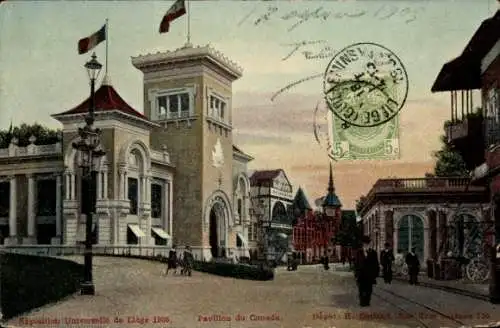 Ak Lüttich Lüttich Wallonien, Weltausstellung 1905, Kanadischer Pavillon