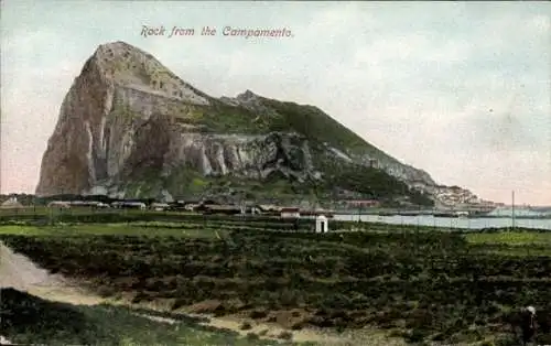 Ak Gibraltar, Berg vom Lager aus gesehen