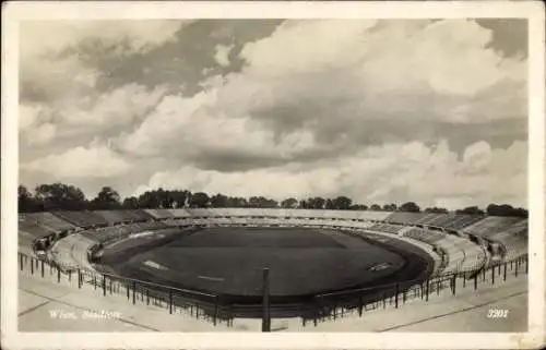 Ak Wien II, Blick auf das Stadion, Spielfeld