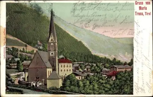 Ak Freienfeld Campo di Trens Südtirol, Wallfahrtskirche Maria Trens