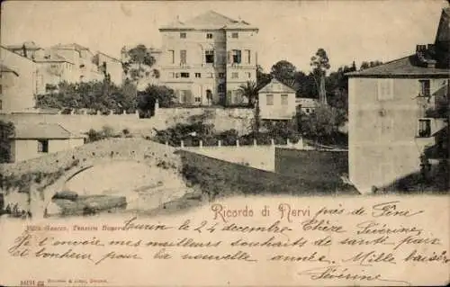 Ak Nervi Genova Genua Liguria, Villa Gnecco, Pension Bonera