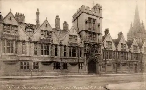 Ak Oxford Oxfordshire England, Brasenose-College