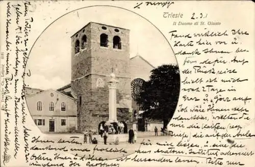 Ak Triest Trieste Friuli Venezia Giulia, Il Duomo di St. Giusto