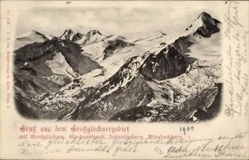 Ak Heiligenblut am Großglockner in Kärnten, Großglockner, Glocknerwand, Johannisberg, Wiesbachhorn