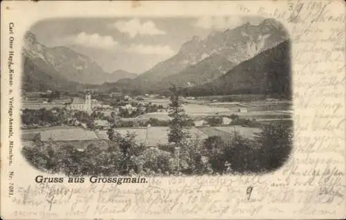 Ak Großgmain in Salzburg, Panorama
