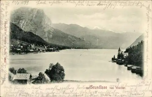 Ak Grundlsee Steiermark, Von Walcher