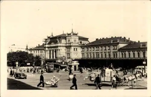 Ak Brno Brünn Südmähren, Bahnhof