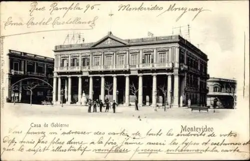 Ak Montevideo Uruguay, Regierungsgebäude