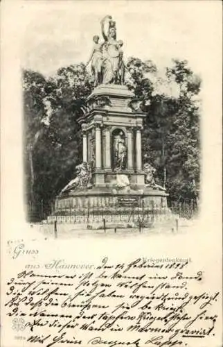 Ak Hannover, Kriegerdenkmal
