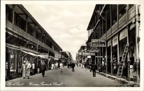 Ak Port Said Ägypten, Prince Farouk Street