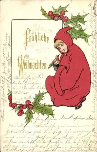 Künstler Ak Fröhliche Weihnachten, Kind
