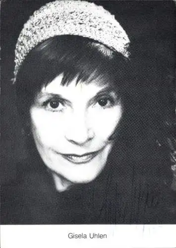 Ak Schauspielerin Gisela Uhlen, Portrait, Autogramm