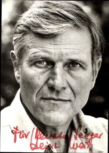 Ak Schauspieler Heinz Weiss, Portrait, Autogramm