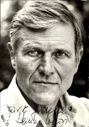 Ak Schauspieler Heinz Weiss, Portrait, Autogramm