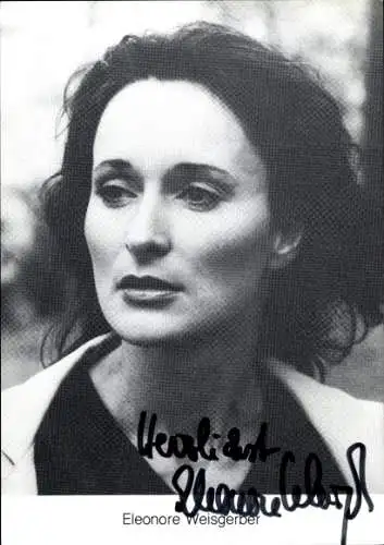 Ak Schauspielerin Eleonore Weisgerber, Portrait, Autogramm